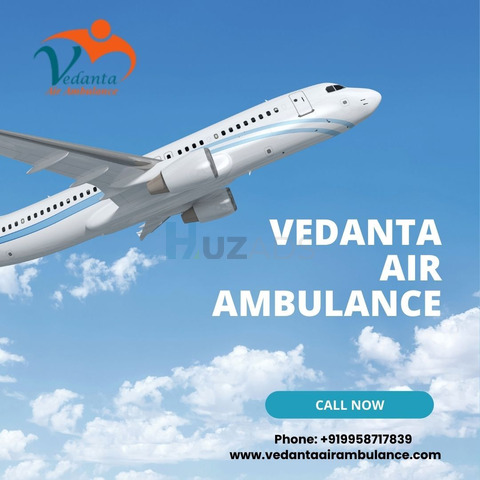 Avail Advanced Air Ambulance Service in Indore by Vedanta with Comfortable Transport - 1