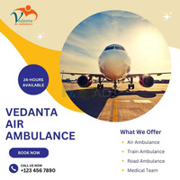 Hire Vedanta Air Ambulance in Raipur with Trusted Medical Accessories