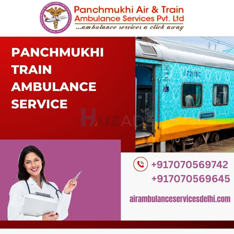 Avail of Train Ambulance Services in Ranchi by Panchmukhi with all types of medical facilities - 1